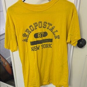 Aeropostale Mustard Graphic Tee